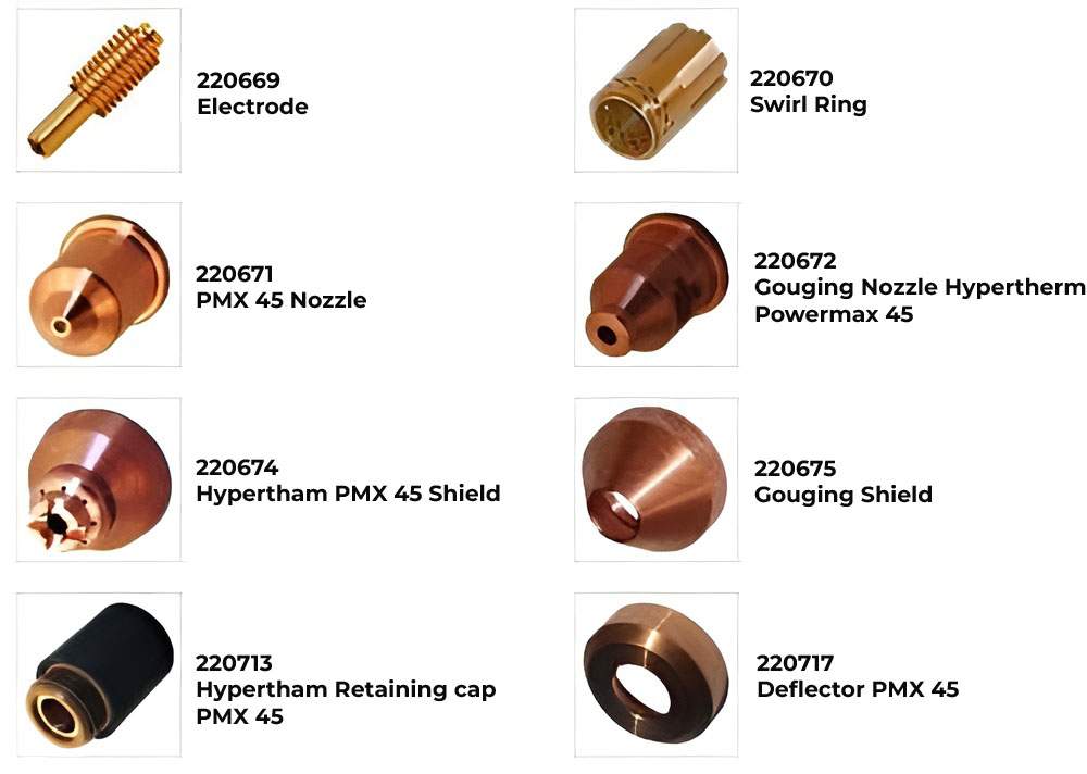 Hypertherm Powermax 45 Parts